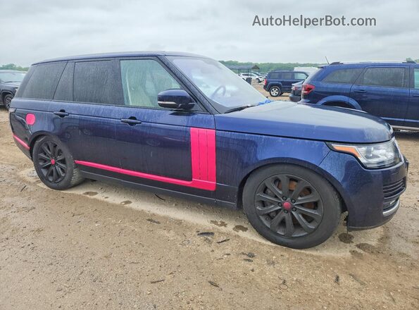 SALGS2VFXGA258914 2016 LAND ROVER RANGE ROVER Blue Front view