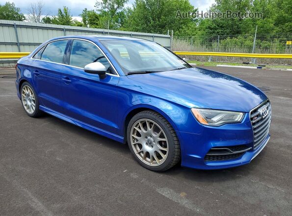 WAUB1HFF3G1014010 2016 AUDI S3 Blue Front view
