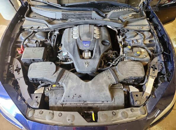 ZAM57YTL7J1293294 2018 MASERATI GHIBLI Blue ძრავის განყოფილების ხედი