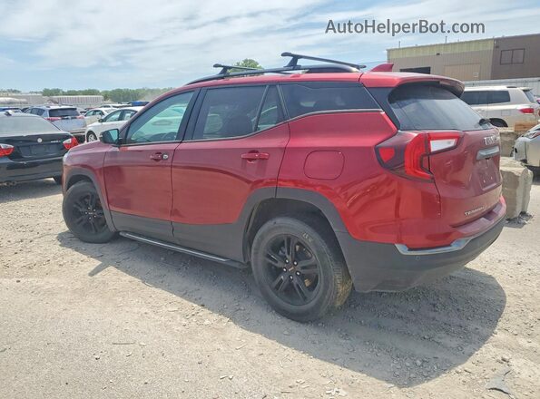 3GKALYEV7NL197262 2022 GMC TERRAIN Red Trasero derecho
