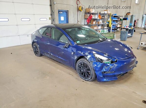 5YJ3E1EAXNF289113 2022 TESLA MODEL Blue 