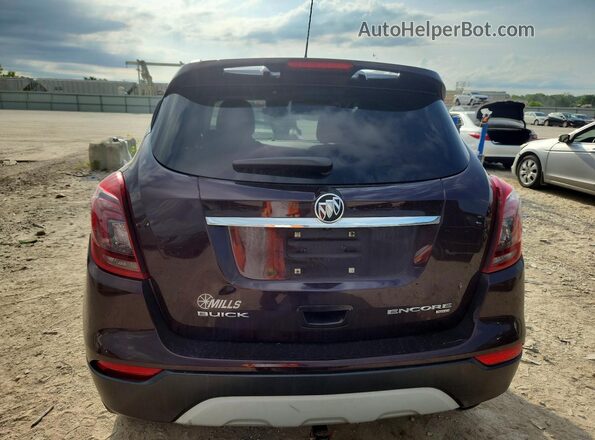 KL4CJ2SB1JB507929 2018 BUICK ENCORE Burgundy Widok wnętrza z przodu