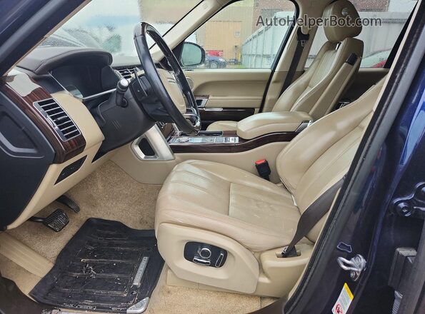 SALGS2VFXGA258914 2016 LAND ROVER RANGE ROVER Blue Dashboard view