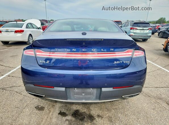 3LN6L5F93HR602113 2017 LINCOLN MKZ Blue Front interior view