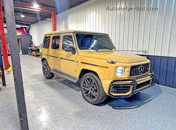 W1NYC7HJ5MX389465 2021 MERCEDES-BENZ G-CLASS Желто-коричневый Задняя левая четверть
