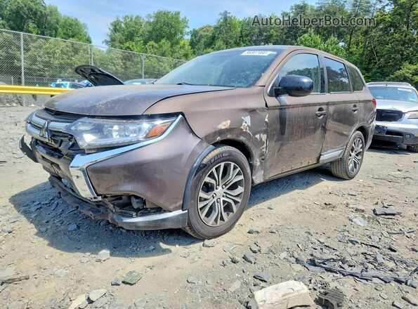 JA4AD2A34JZ033779 2018 MITSUBISHI OUTLANDER Brown Trasero izquierdo