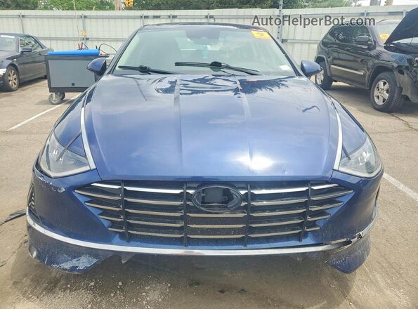 5NPEG4JA3MH128256 2021 HYUNDAI SONATA Синий Вид сзади