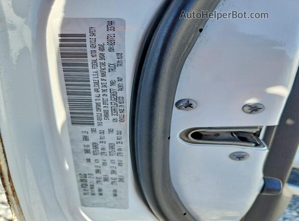 3C6RR7LG7JG230377 2018 RAM 1500 White VIN sticker view