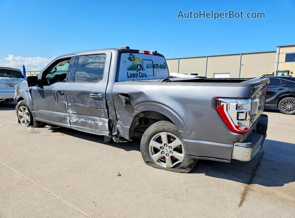 1FTEW1C52MFC71193 2021 FORD F150 Gray Trasero derecho