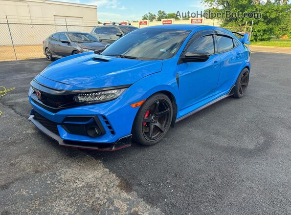 SHHFK8G7XMU202954 2021 HONDA CIVIC Blue Tył prawy