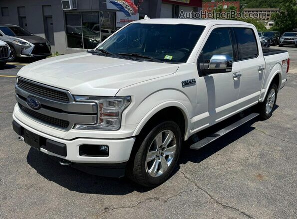 1FTEW1E47KFC38742 2019 FORD F150 White Հետևի ձախ