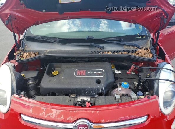 ZFBCFAAH4GZ038300 2016 FIAT 500 Red Vista de la etiqueta del VIN