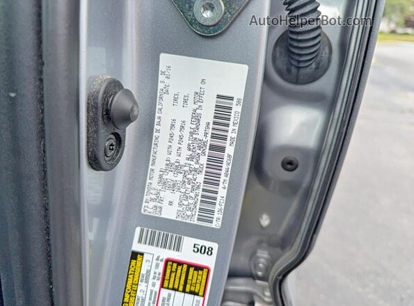 3TMCZ5AN6GM017063 2016 TOYOTA TACOMA Silver უკანა სალონის ხედი