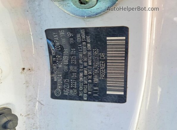 KMHHT6KJ9GU131963 2016 HYUNDAI GENESIS White VIN կոդի պիտակի տեսք