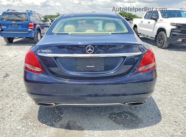 55SWF4JB4GU127862 2016 MERCEDES-BENZ C Blue Սալոնի դիմացի տեսք