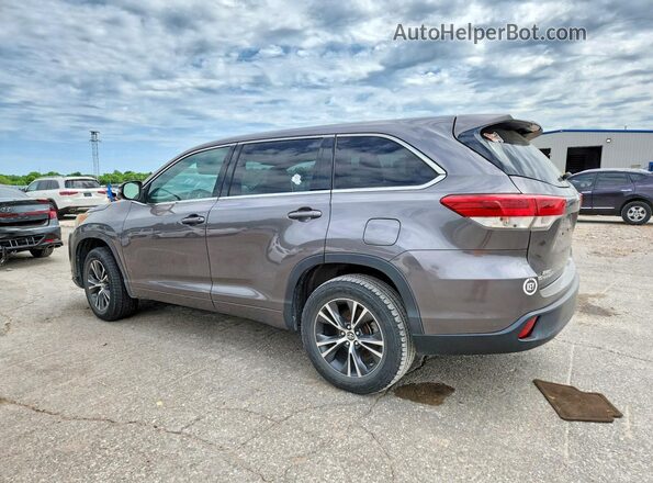5TDZARFH3JS034471 2018 TOYOTA HIGHLANDER Gray უკანა მარჯვენა