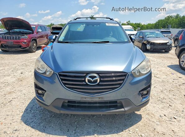 JM3KE4DY6G0670963 2016 MAZDA CX-5 Blue Rear view