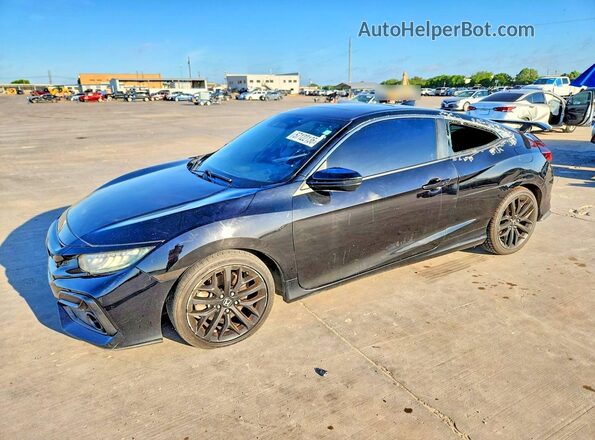 2HGFC3A57LH753829 2020 HONDA CIVIC Black Tył lewy