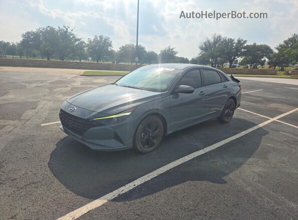 KMHLM4AG8NU339816 2022 HYUNDAI ELANTRA Gray Trasero derecho