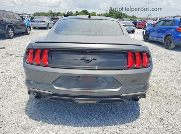 1FA6P8TH1M5125948 2021 FORD MUSTANG Gray Вид салону спереду