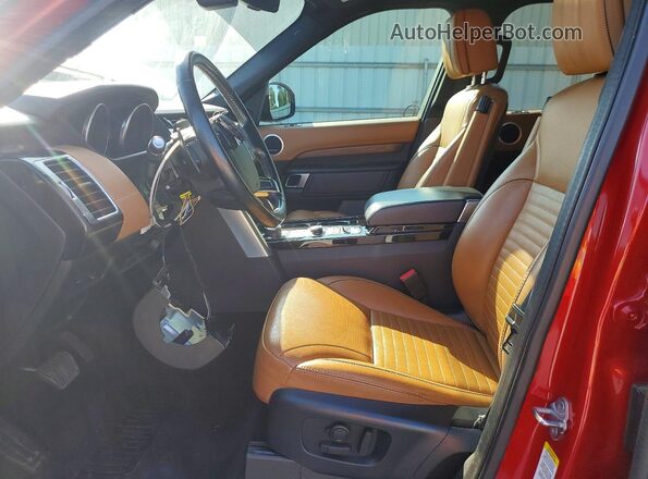 SALRHBBV7HA045682 2017 LAND ROVER DISCOVERY Red Вид панелі приладів