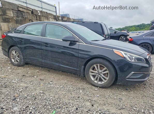 5NPE24AF1GH389741 2016 HYUNDAI SONATA Black Դիմացի տեսք