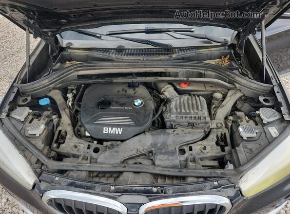 WBXHT3C32H5F74315 2017 BMW X1 Black VIN կոդի պիտակի տեսք