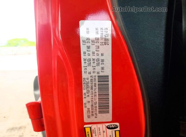 1C4BJWKG6GL107534 2016 JEEP WRANGLER Красный Вид наклейки с VIN-кодом