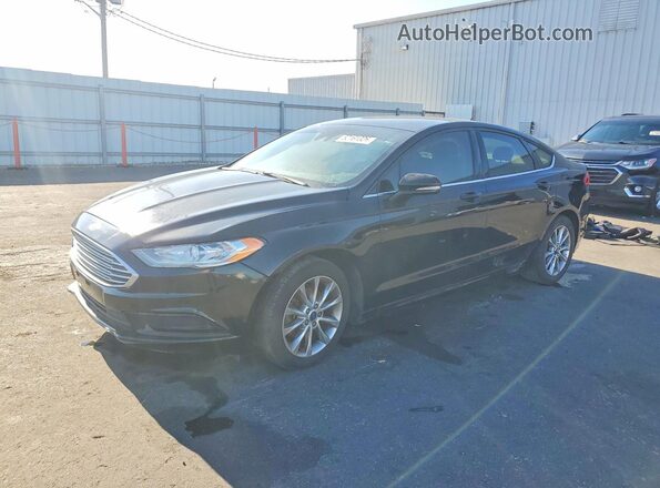 3FA6P0HD3HR296436 2017 FORD FUSION Black უკანა მარცხენა