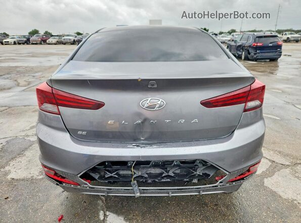 5NPD74LF4LH503980 2020 HYUNDAI ELANTRA Gray Front interior view