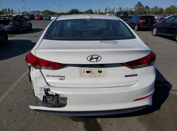 5NPD74LF3JH389578 2018 HYUNDAI ELANTRA White Սալոնի դիմացի տեսք