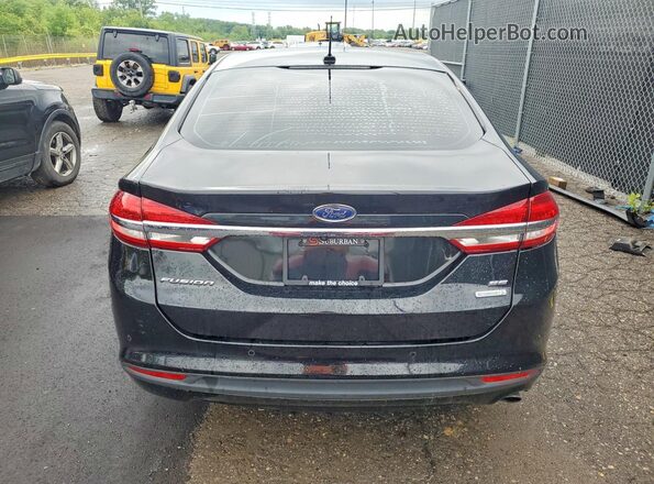 3FA6P0HD1JR266423 2018 FORD FUSION Black წინა სალონის ხედი