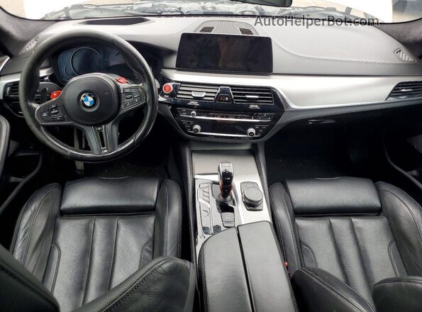 WBSJF0C5XKB284540 2019 BMW M5 White ხელსაწყოთა პანელის ხედი