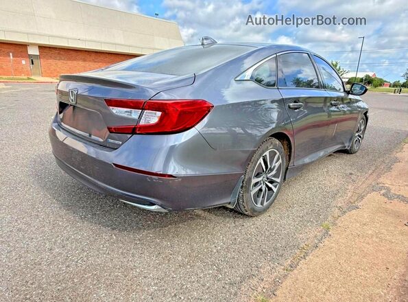 1HGCV3F1XKA002546 2019 HONDA ACCORD Gray Widok z przodu