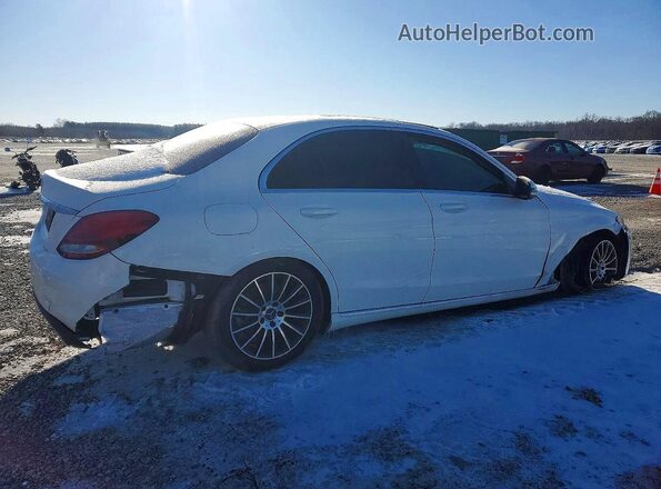 55SWF4JB6HU195372 2017 MERCEDES-BENZ C-CLASS White Przód prawy