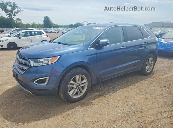 2FMPK4J91JBB49476 2018 FORD EDGE Blue უკანა მარცხენა