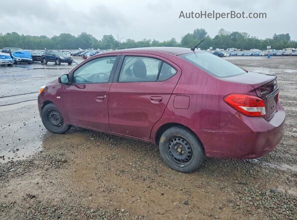 ML32F3FJ1JHF15171 2018 MITSUBISHI MIRAGE Maroon Задня права чверть