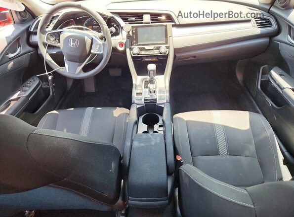 2HGFC2F76GH527632 2016 HONDA CIVIC Red Вид щитка приладів