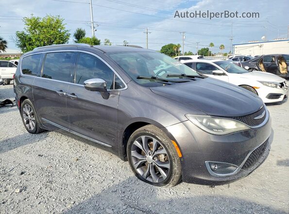 2C4RC1GG6JR106791 2018 CHRYSLER PACIFICA Серый Вид спереди