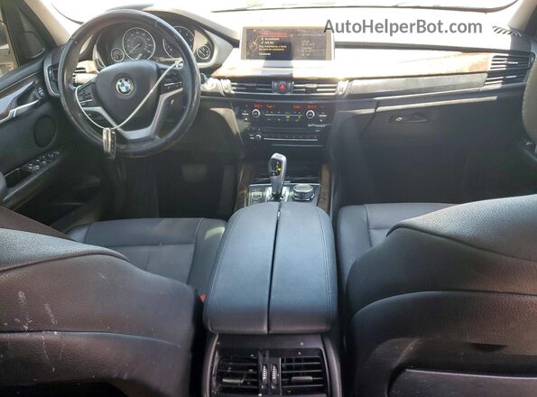 5UXKR0C52G0P26232 2016 BMW X5 White ხელსაწყოთა პანელის ხედი