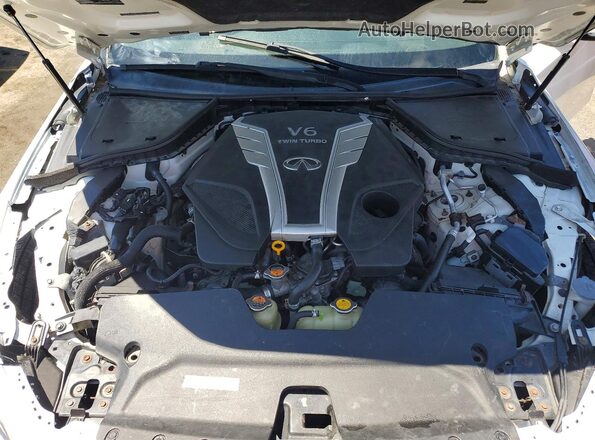 JN1EV7AR7GM343312 2016 INFINITI Q50 White ძრავის განყოფილების ხედი