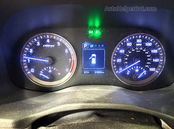 KM8J3CA22GU043878 2016 HYUNDAI TUCSON Черный Вид задних сидений