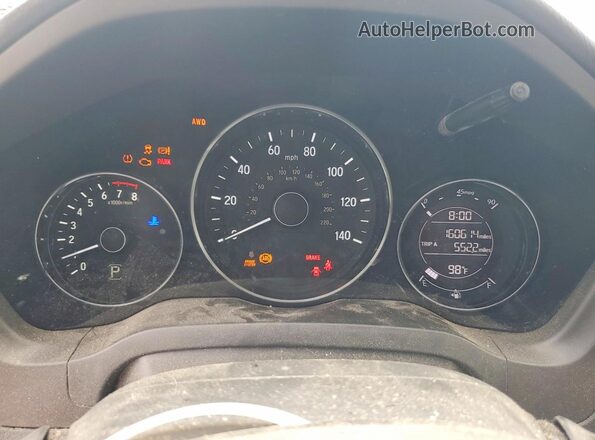 3CZRU6H51GM736851 2016 HONDA HR-V Белый Вид задних сидений