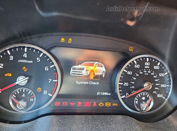 5XYP5DHC5MG141118 2021 KIA TELLURIDE Коричневый Вид задних сидений