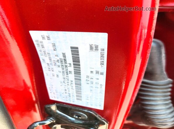 1FTEW1EG1GFA77614 2016 FORD F150 Red VIN sticker view