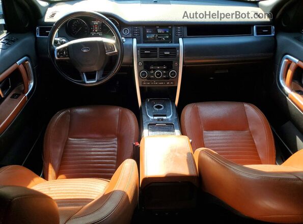 SALCT2BG9GH575034 2016 LAND ROVER DISCOVERY Black ხელსაწყოთა პანელის ხედი
