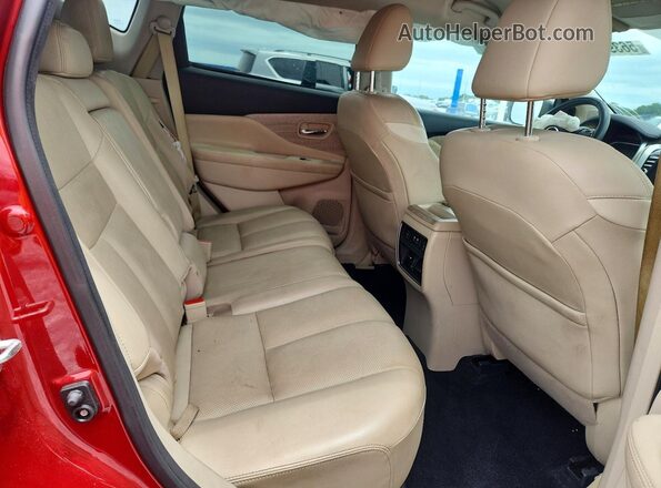 5N1AZ2MJ5KN143262 2019 NISSAN MURANO Красный Вид задней части салона