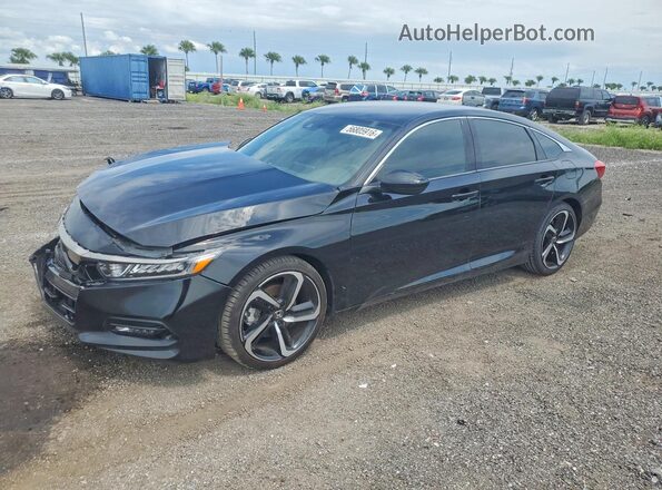 1HGCV1F34LA028454 2020 HONDA ACCORD Black 
