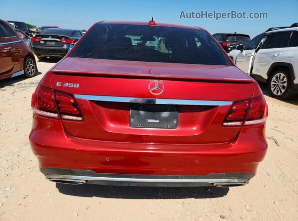 WDDHF5KB9GB256994 2016 MERCEDES-BENZ E Red 