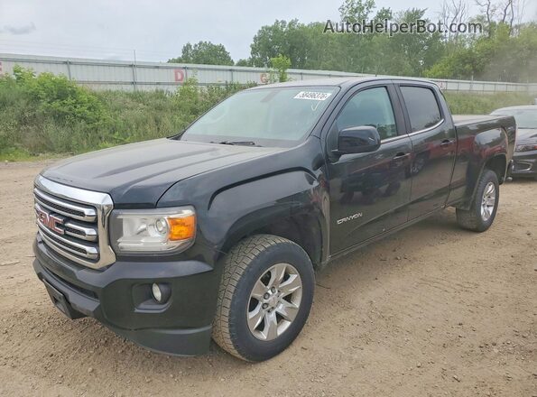 1GTG6CEN5J1100786 2018 GMC CANYON Black Հետևի ձախ